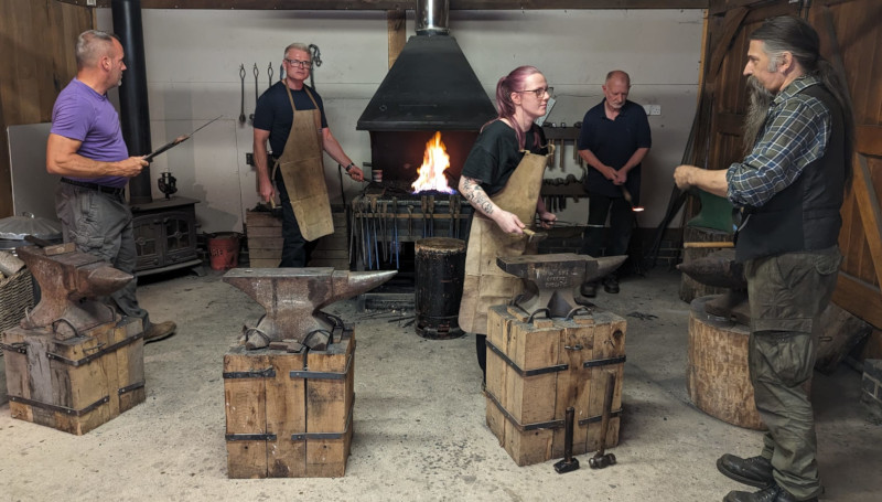 Blacksmithing at Stanwick Lakes